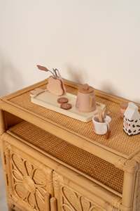 Rattan <b>Kids</b> Cabinet Compact <b>Storage</b> Cabinet Handcrafted Organizer Cabinet Functional Furniture Cabinet For Bedroom <b>Storage</b> - Product Image 6