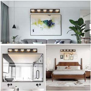 5 <b>Light</b> LED <b>Vanity</b> <b>Light</b> Sleek 34\" Modern Bathroom Wall Fixture Iron and Acrylic Dimmable Energy Efficient for <b>Mirror</b> - Product Image 5