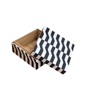 Premium Bone Inlay Jewelry Box Handcrafted Wooden Trinket Storage <b>Case</b> for Rings <b>Earrings</b> Necklace and Accessories - Product Image 4