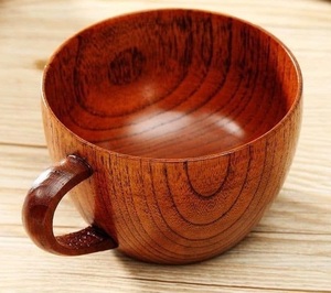 Solid Wood Coffee Mug Handmade Natural Wooden Mug Rustic Design Eco Friendly Drinking Mug for Cafe Use - Product Image 4