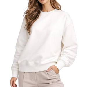 Sweat-shirt zippé en coton pour femme, doux, confortable, anti-rétrécissement, vêtement décontracté d'hiver, fournisseur en gros - Product Image 3