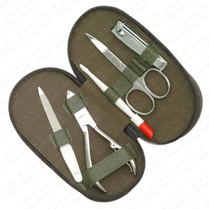 Wholesale Premium Stainless Steel Manicure <b>Pedicure</b> Kit Multi Color Leather Case Grooming Nail Care Set OEM Private Label - Product Image 5