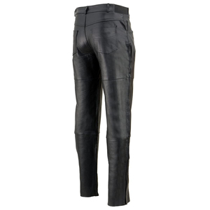Latest Design Hot Sales Washed <b>Men</b> <b>Leather</b> Pants Wholesale Best Quality Low Price <b>Leather</b> <b>Men's</b> Pants - Product Image 2