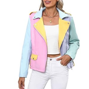 Women <b>Leather</b> <b>Jacket</b> Premium <b>Real</b> <b>Leather</b> Biker Moto Coat Slim Fit Fashion Winter OEM ODM Wholesale - Product Image 6