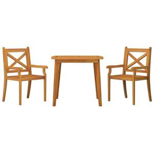 Juego de Comedor de Jardín de Madera de Acacia Sólida con Acabado en Aceite, Colección de Madera Natural - Product Image 3