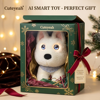 Peluche éducative interactive intelligente AI, chien Westie parlant, compagnon vocal pour l'éveil cognitif, boîte cadeau, personnalisation OEM