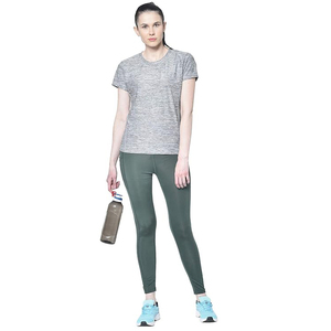 Leggings de maternité taille haute avec soutien de grossesse, panneau abdominal doux, tissu extensible sans couture, pour yoga et détente, de qualité supérieure - Product Image 6