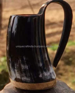 Premium Quality Animal Style Drinking Horn Mugs Beautifully Polished Natural Crafts Christmas Drinkware Goblet Barware Vessel - Product Image 4