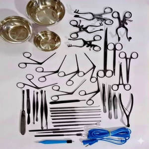 Nouvel ensemble chirurgical pour tympanoplastie, instruments de micro-chirurgie auriculaire, 43 pièces, en acier, manuels, revêtement noir, par SurgiRight - Product Image 6