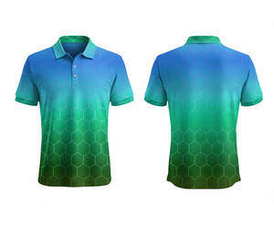 Sublimation Polo Shirt Anti-Pilling Quick Dry Fabric Durable Stitching for Men Women Youth Quick-Dry Dry-Fit Active Polo - Product Image 4