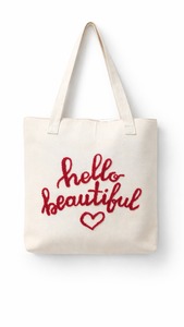 Custom Canvas <b>Tote</b> Bag Embroidered Shopping <b>Travel</b> Shoulder Bag Zipper Closure Large Capacity All Season Carryall - Product Image 4