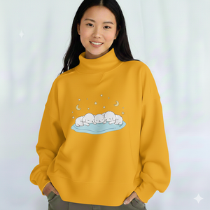 Sudadera de Cuello Alto para Mujer, Fabricante OEM ODM, Tela Suave al Tacto, Uso Diario en Invierno - Product Image 1