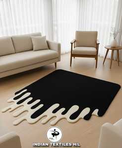 100% Custom Wool Hand Tufted Floor Carpet Modern LUXURY Designed Indian Supplier INDIAN TEXTILES H/L Size Options - Product Image 1