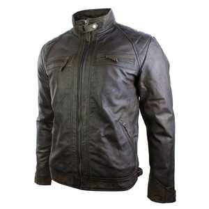 Chaqueta de Cuero para Hombre, Tendencia de Moda, Chaqueta de Cuero Vacuno Premium para Invierno, Chaqueta de Cuero Vacuno Premium para Hombre, Elegante y de Alta Calidad - Product Image 6