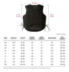 <b>Red</b> Unisex Horse Riding Safety Vest Breathable Polyester Body Protector Zipper Closure Sleeveless Equestrian Gear - Product Image 2