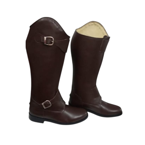 Bottes d'équitation western confortables et personnalisées en cuir véritable de haute qualité, durables, avec fermeture éclair YKK et semelle TPR - Product Image 1