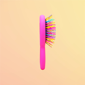 [JWORKS EXT] EYECANDY RAINBOW VOLUME S MINI HAIRBRUSH Mini Detangling Hair <b>Brush</b> Portable Travel Comb With Mirror Korea - Product Image 3