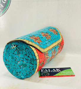 Tendance pierre mosaïque métal sac Antique ethnique mariée pochette indien élégant pochette pour femmes soirée et mariage par FWE - Product Image 3