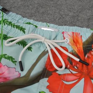 Pantalones cortos de playa informales para hombre superventas al por mayor secado rápido ajustados transpirables de alta calidad con estampado floral traje de baño sublimado - Product Image 4