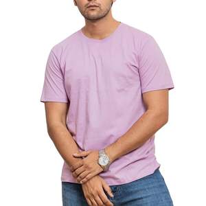 T-shirt basique pour homme en gros, logo personnalisé, coton uni, tee-shirt d'été, fabricant OEM, marque privée, approvisionnement en vrac - Product Image 1