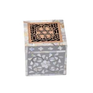 2026 Más Vendido Mubkhar Quemador de Incienso Tradicional Árabe Islámico con Incrustaciones de Madreperla y Madera de Oud, Regalos para Ramadán y Eid - Product Image 3