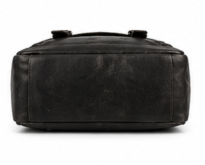 Vintage Genuine <b>Leather</b> Mens Travel <b>Backpack</b> Retro Distressed Rugged Stylish Lightweight <b>Large</b> Capacity Laptop Bag - Product Image 6