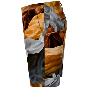 Golf <b>Shorts</b> Two Deep Side Hem Pockets Summer Basic Men <b>Shorts</b> Jogger Cropped Fit Polyester Vintage Plain Cotton <b>Technics</b> Mid - Product Image 4