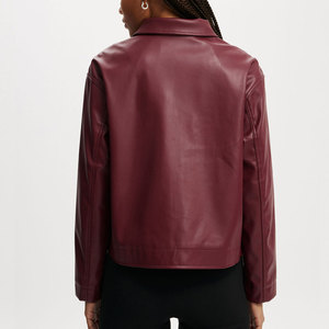 High Quality <b>Genuine</b> <b>Leather</b> <b>Jacket</b> for Women Autumn/Winter Customized Waterproof Breathable New Fashion Wholesale Price Online - Product Image 3
