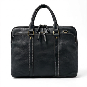 Premium Leather <b>Laptop</b> Case <b>for</b> <b>Men</b> Classic Business Office Travel Briefcase Carry <b>Bag</b> with Storage Compartment - Product Image 1