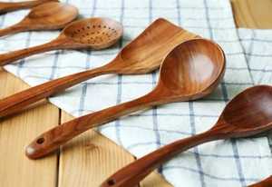 Cucharas de Madera Ecológicas para Servir en Bodas, Diseño Clásico de Mango Largo para Uso en la Cocina - Product Image 6