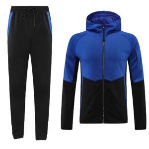 2023 Full Zip Up Hoodies Hombres Tech Fleece Stripe Jogger Sweatsuit Hombres Nylon Chándal - Product Image 1