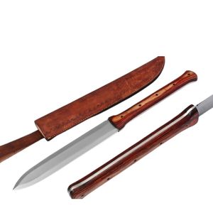 Heavy Duty Bowie Knife Custom Fixed Blade Hunting Tool with Ergonomic Handle for <b>Outdoor</b> Camping Hiking Bushcraft Activities - Product Image 3