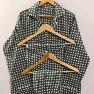 Conjunto de Pijama de Algodón para Mujer, de Secado Rápido, Transpirable, Suave, con Estampado de Animales, Ropa de Dormir Informal para Mujer - Product Image 1