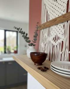 Bols en bois modernes faits à la main en bois dur massif pour la décoration de cuisine, la salle à manger, les cadeaux d'affaires, la maison et les restaurants - Product Image 3