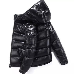 Fully Customized Men's Waterproof Canvas Puffer <b>Jackets</b> Polyester Wadding Filled Winter DDP Shipping - Product Image 4