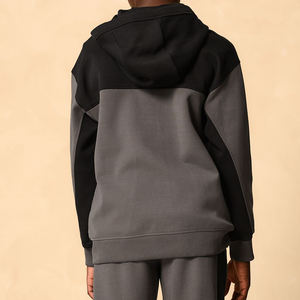 Survêtement personnalisé avec logo imprimé pour garçons / Collection Hiver 2026 – Tenues tendance à fermeture éclair à prix abordable - Product Image 5