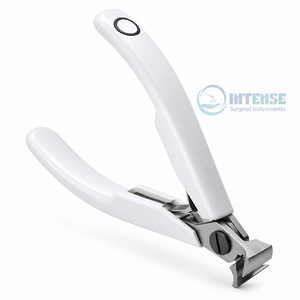 Coupe-ongles professionnel en acier inoxydable, à mâchoires de précision, pour ongles des pieds, blanc, ergonomique, qualité bijouterie - Product Image 1