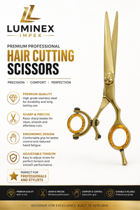 NYBL-55 5.5inch Straight <b>Left</b>-<b>handed</b> <b>Scissors</b> JAPAN 440C Sharp 58-59HRC Hardness Stainless Steel Handle Barber Shears Hair 28 - Product Image 2