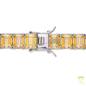 Hip Hop 925 Sterling <b>Silver</b> Rose Gold Classic Tennis <b>Bracelet</b> Waterproof Moissanite Diamond High Quality Jewelry Unisex Parties - Product Image 5