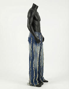 กางเกงยีนส์เดนิมทรงตรงผู้ชายสั่งทำพิเศษ คุณภาพสูง สไตล์ฮิปฮอป ลุคสตรีท ทรงหลวม ซักฟอก รุ่น 2026 - Product Image 2