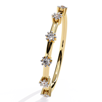 Anillo de Compromiso Clásico para Mujer, Chapado en Oro Rosa de 10K, con Diamantes Cultivados en Laboratorio, Engaste de Garras, Certificado IGI