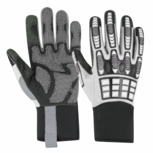 Gants de mécanicien Amara de qualité supérieure, en cuir synthétique renforcé, résistants à la chaleur, pour la lutte contre les incendies, avec protection TPR, anti-abrasion et de sécurité. - Product Image 6
