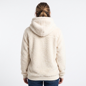 <b>Women's</b> Winter Printed Solid Polyester Faux <b>Sherpa</b> Zip <b>Hoodie</b> Fluffy Warm Casual Jacket OEM ODM Wholesale Factory Custom Logo - Product Image 1