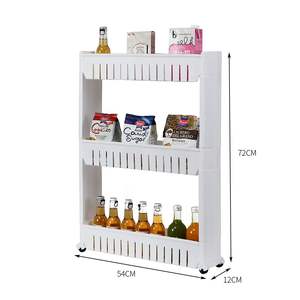 White YF 3-Layer <b>Plastic</b> Kitchen <b>Storage</b> Rack - Product Image 6