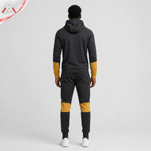 Chándal elegante para hombre, confeccionado con material duradero, ofrece una sensación suave, diseño con capucha y cremallera, chándal para hombre para uso en exteriores - Product Image 6