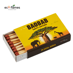 Boîtes d'allumettes en bois colorées avec têtes d'allumettes noires rouges et colorées pour le prix d'utilisation de la cuisine de l'Inde - Product Image 3