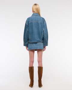 2026 Custom Logo Latest Design Oversize Drop Shoulder <b>Denim</b> <b>Jacket</b> Factory Price High Quality Women Breathable <b>Denim</b> <b>Jacket</b> - Product Image 6