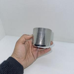 Bougeoirs en métal de haute qualité, personnalisés, en acier inoxydable, faits à la main, avec couvercle pour bougie de Noël, finition polie, vente en gros - Product Image 2