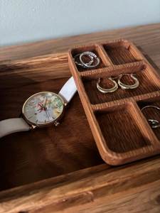 Premium Handmade Walnut Solid Wood Jewelry <b>Box</b> Luxury Organizer Sealed Adjustable Compartments Anti Tarnish Storage natural <b>Pine</b> - Product Image 4