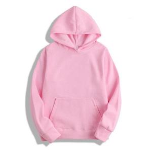 เสื้อฮู้ดพิมพ์โลโก้ตามสั่ง แขนยาว มีกระเป๋า สีพื้น ไซส์ใหญ่ โอเวอร์ไซส์ สตรีทแวร์ - Product Image 3